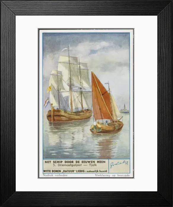 Framed Print : Dutch 3-Master (Liebig) Framed Print : Dutch 3-Master (Liebig)
