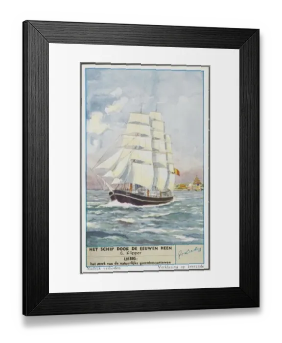Framed Print : A Clipper (Liebig) Framed Print : A Clipper (Liebig)