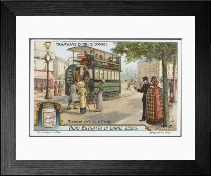 Framed Print : Doubledecker Tram Paris Framed Print : Doubledecker Tram Paris
