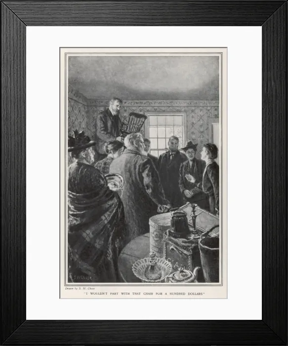 Framed Print : Auction Sale in Home Framed Print : Auction Sale in Home