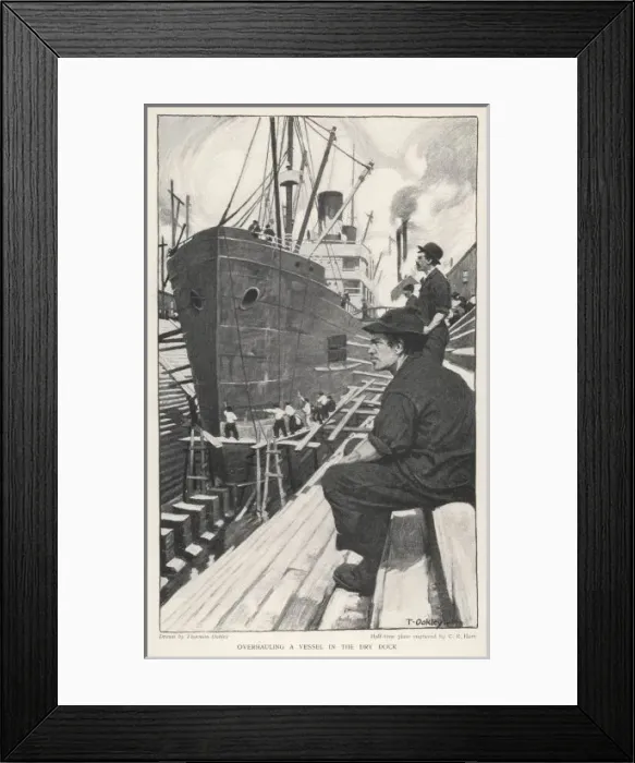 Framed Print : Steamer in Dry Dock Framed Print : Steamer in Dry Dock