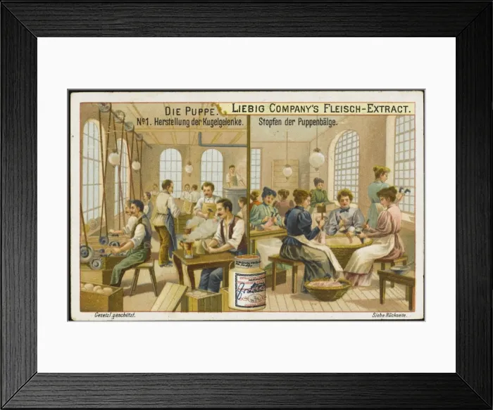 Framed Print : Stuffing Dolls Bodies Framed Print : Stuffing Dolls Bodies
