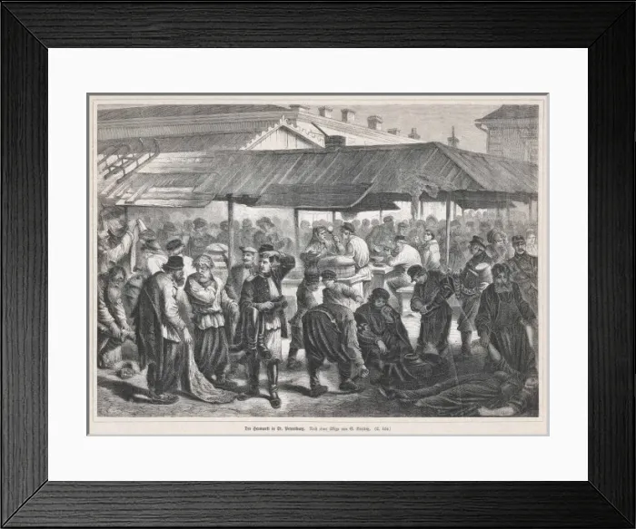 Framed Print : Haymarket, St Petersburg Framed Print : Haymarket, St Petersburg