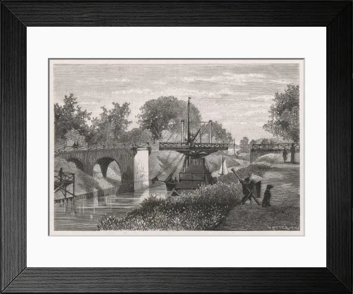 Framed Print : Swing Bridge, Sweden Framed Print : Swing Bridge, Sweden