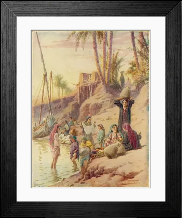 Framed Print : Egyptian Mothers Framed Print : Egyptian Mothers