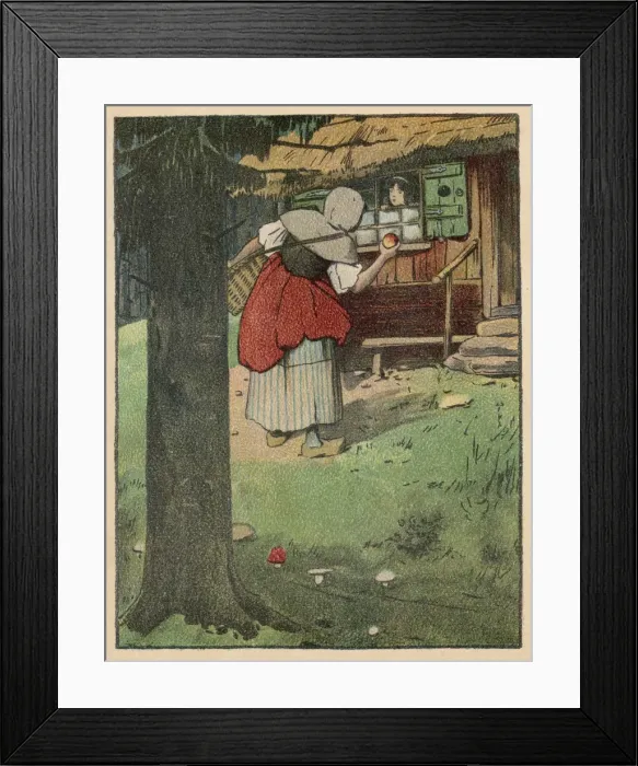 Framed Print : Snow White & Apple Framed Print : Snow White & Apple