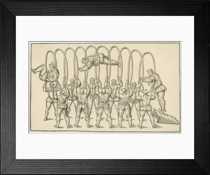 Framed Print : Acrobat Jumps Thru Hoops Framed Print : Acrobat Jumps Thru Hoops