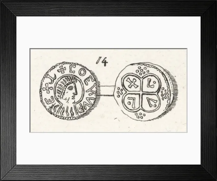 Framed Print : Coenwulf Coin Framed Print : Coenwulf Coin
