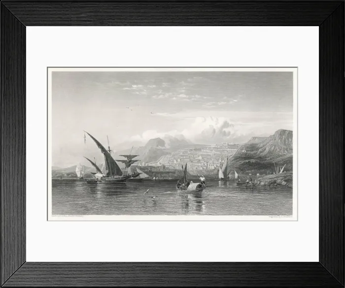 Framed Print : View of Salonica Harbour Framed Print : View of Salonica Harbour