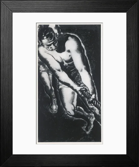 Framed Print : Tug O War / Fortune Mag Framed Print : Tug O War / Fortune Mag