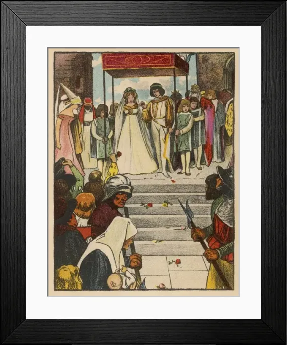 Framed Print : Sleeping Beauty Wedding Framed Print : Sleeping Beauty Wedding