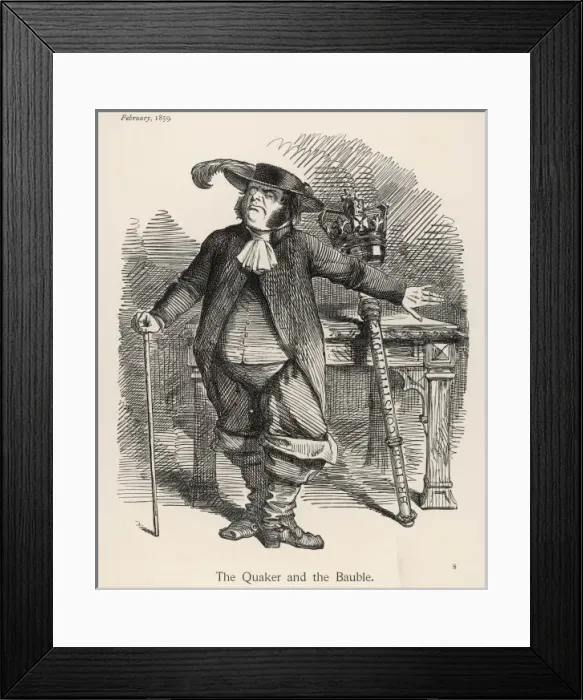 Framed Print : John Bright as Quaker Framed Print : John Bright as Quaker