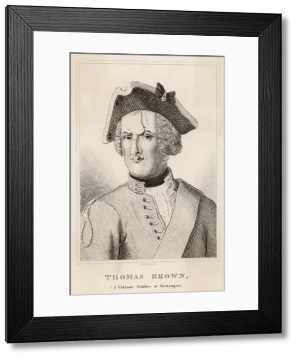 Framed Print : Thomas Brown (Dettingen) Framed Print : Thomas Brown (Dettingen)