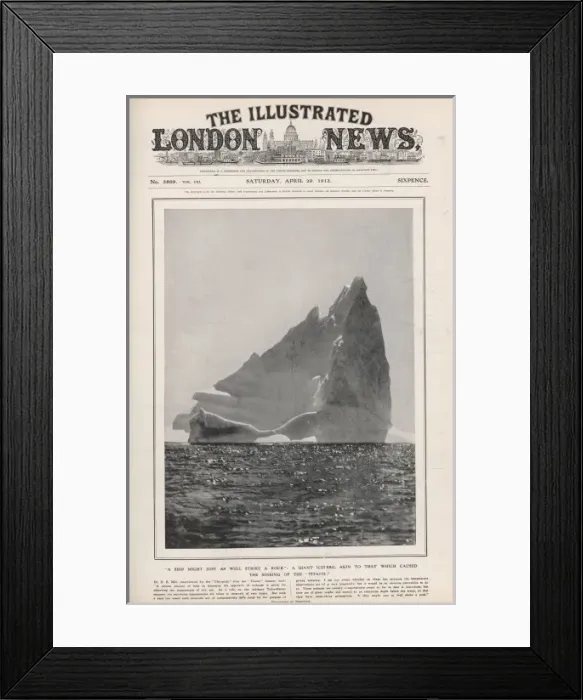 Framed Print : Iln Headline - Iceburg Framed Print : Iln Headline - Iceburg