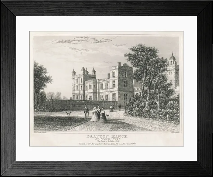 Framed Print : Drayton Manor / R. Peel Framed Print : Drayton Manor / R. Peel