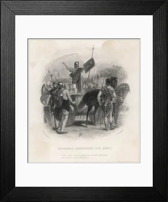 Framed Print : Galgacus Addresses Army Framed Print : Galgacus Addresses Army