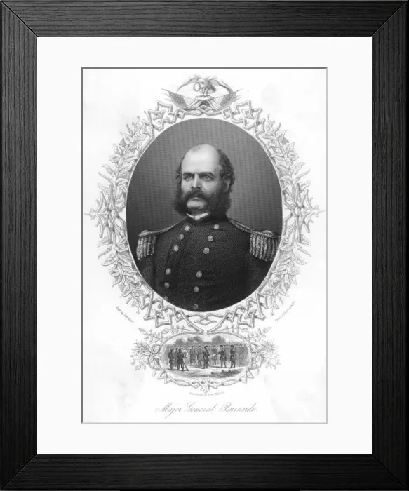 Framed Print : Ambrose Burnside - 2 Framed Print : Ambrose Burnside - 2