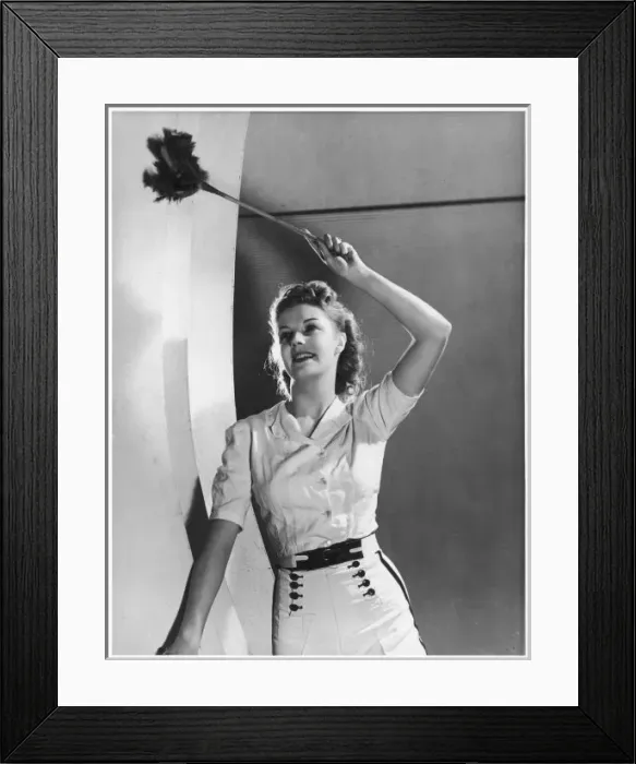 Framed Print : Dusting for Excercise Framed Print : Dusting for Excercise