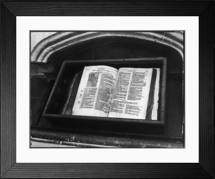 Framed Print : Cranmers Bible Framed Print : Cranmers Bible