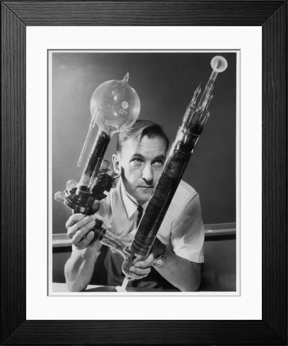 Framed Print : Gas Laser Light Beam Framed Print : Gas Laser Light Beam