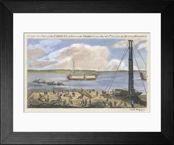 Framed Print : Prison Hulk, Woolwich Framed Print : Prison Hulk, Woolwich