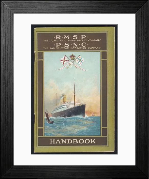 Framed Print : Steamship Brochure Framed Print : Steamship Brochure