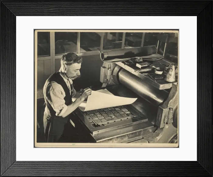 Framed Print : Printing Chase Framed Print : Printing Chase