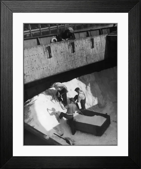 Framed Print : Unloading Spanish Salt Framed Print : Unloading Spanish Salt