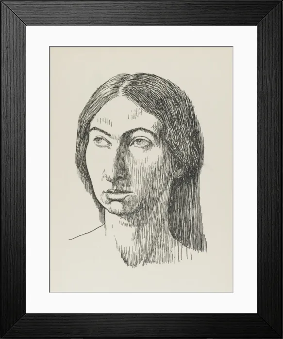 Framed Print : Margaret Kennedy Drawing Framed Print : Margaret Kennedy Drawing