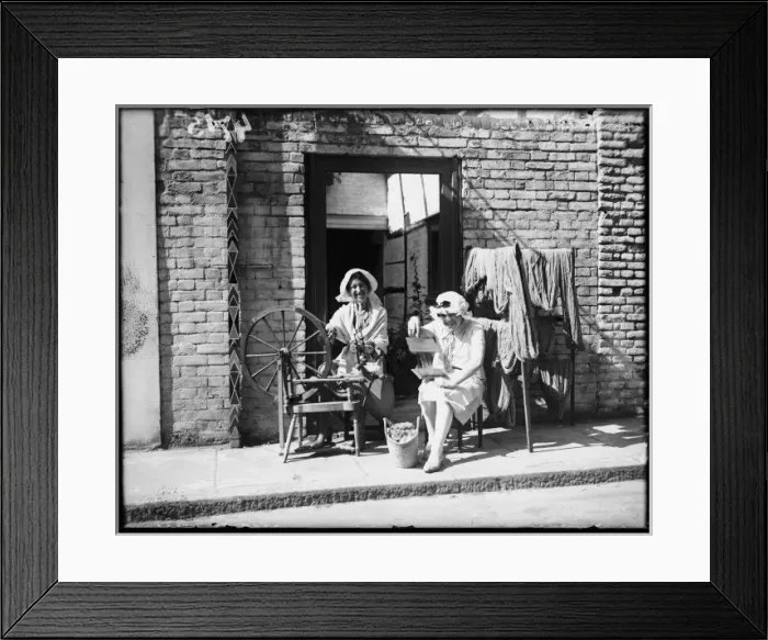 Framed Print : Spinning Wool 1930S Framed Print : Spinning Wool 1930S