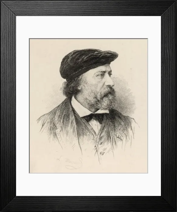 Framed Print : Charles Fr. Daubigny - 1 Framed Print : Charles Fr. Daubigny - 1