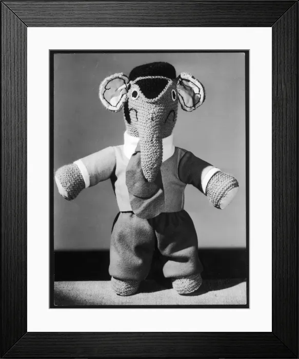 Framed Print : Knitted Elephant Framed Print : Knitted Elephant