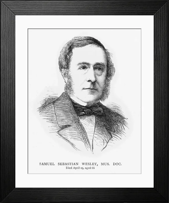 Framed Print : Samuel Sebastian Wesley Framed Print : Samuel Sebastian Wesley