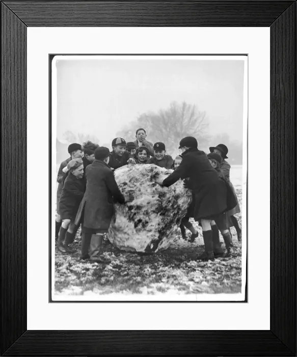 Framed Print : Dirty Great Snowball Framed Print : Dirty Great Snowball