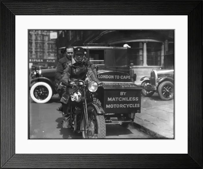 Framed Print : London to Cape Ride Framed Print : London to Cape Ride
