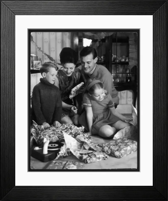 Framed Print : Family Xmas Presents Framed Print : Family Xmas Presents