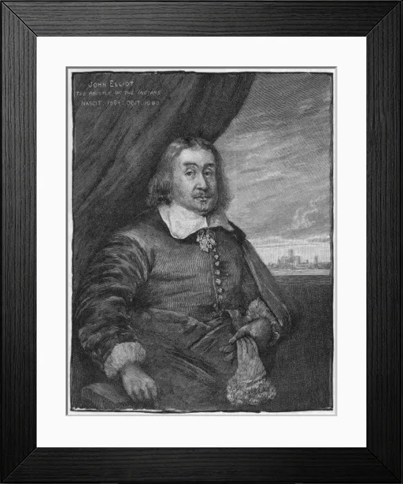 Framed Print : John Eliot, Churchman Framed Print : John Eliot, Churchman