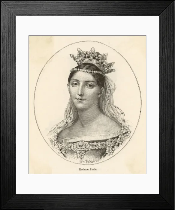 Framed Print : Giuditta Pasta / Singer Framed Print : Giuditta Pasta / Singer