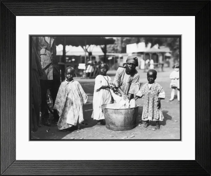 Framed Print : Washing Day, Nigeria Framed Print : Washing Day, Nigeria