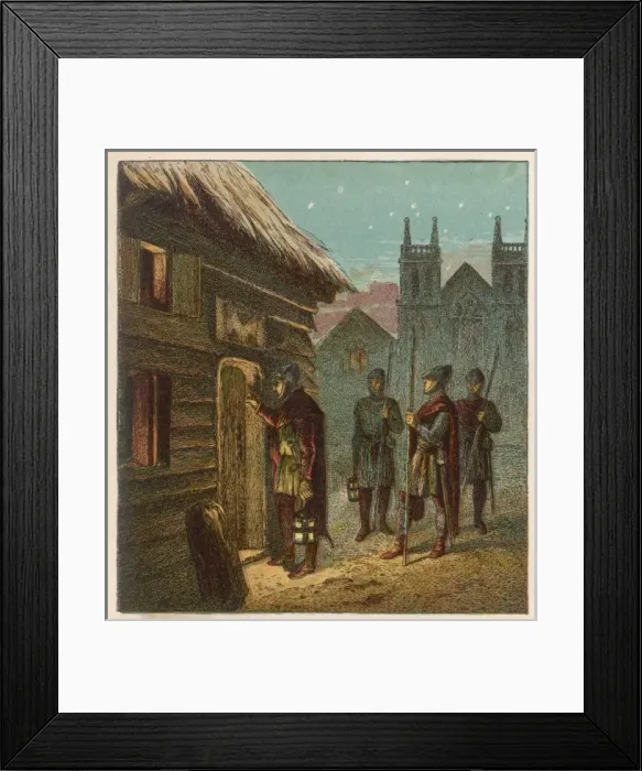 Framed Print : Norman Curfew Check Framed Print : Norman Curfew Check