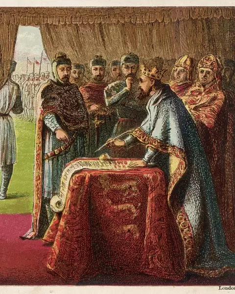 John Signs Magna Carta