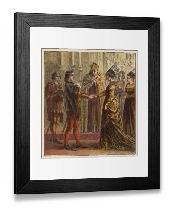 Framed Print : Henry V Weds Catherine Framed Print : Henry V Weds Catherine