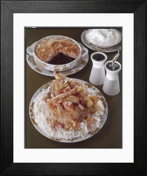 Framed Print : Indian Meal 1970S Framed Print : Indian Meal 1970S