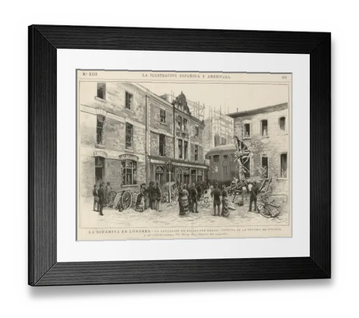 Framed Print : Fenian Explosion Framed Print : Fenian Explosion