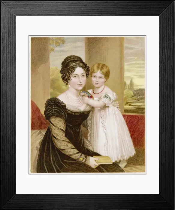 Framed Print : Victoria & her Mama Framed Print : Victoria & her Mama