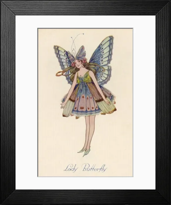 Framed Print : A Butterfly Fairy Framed Print : A Butterfly Fairy