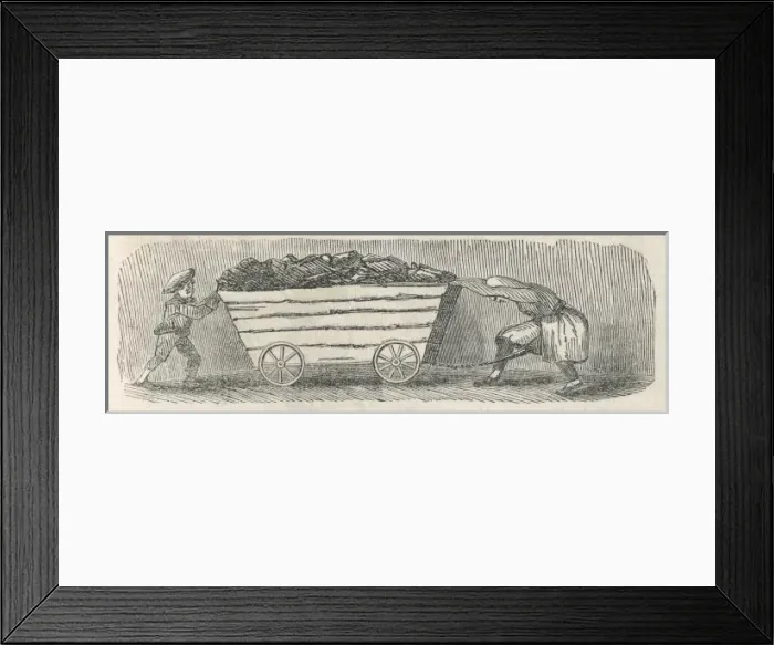 Framed Print : Children Putting a Tub Framed Print : Children Putting a Tub