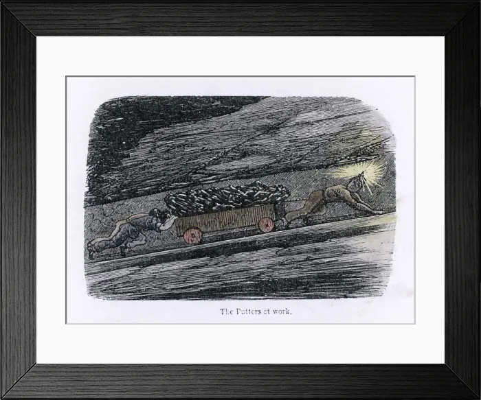 Framed Print : Mine, Trolley Boys Framed Print : Mine, Trolley Boys