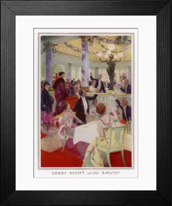 Framed Print : Social / Savoy Derby 1914 Framed Print : Social / Savoy Derby 1914