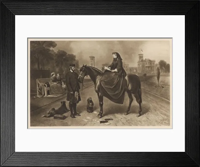 Framed Print : Victoria & John Brown Framed Print : Victoria & John Brown